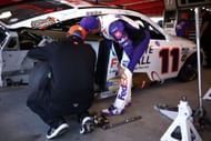 Denny Hamlin and Chris Gabehart after an on-track incident at Martinsville, 2024. Source: Getty